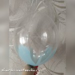 Гелиевый шар 12 дюймов Браш голубой
